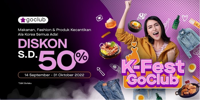 Asyik, Ada Diskon 50% Makanan dan Skincare Korea di K-Fest GoClub