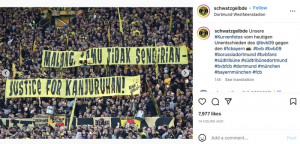 Viral Suporter Dortmund Bentangkan Pesan Keadilan Untuk Kanjuruhan