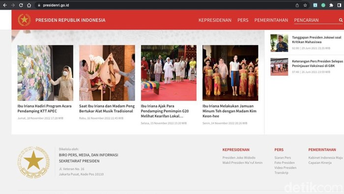 Pakar Siber Sebut Situs Presiden.go.id Belum Bayar Domain
