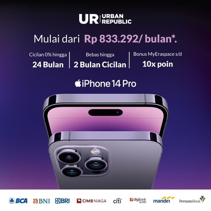 Urban Republic Hadirkan Beragam Promo iPhone 14, Serbu Yuk!