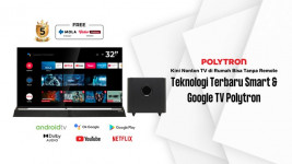 Nonton TV Tanpa Remote, Teknologi Terbaru Smart & Google TV Polytron