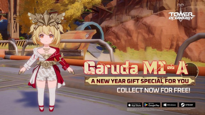 Tower of Fantasy Bagi-bagi Skin Garuda, Ada Kode Redeem Gratis!