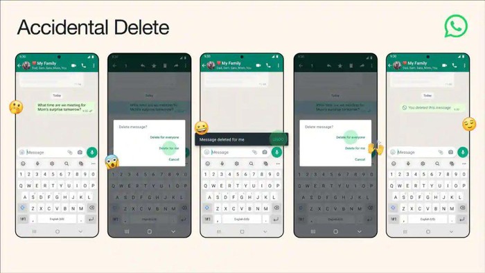 WhatsApp Rilis Fitur Accidental Delete, Bisa Kembalikan Pesan Terhapus