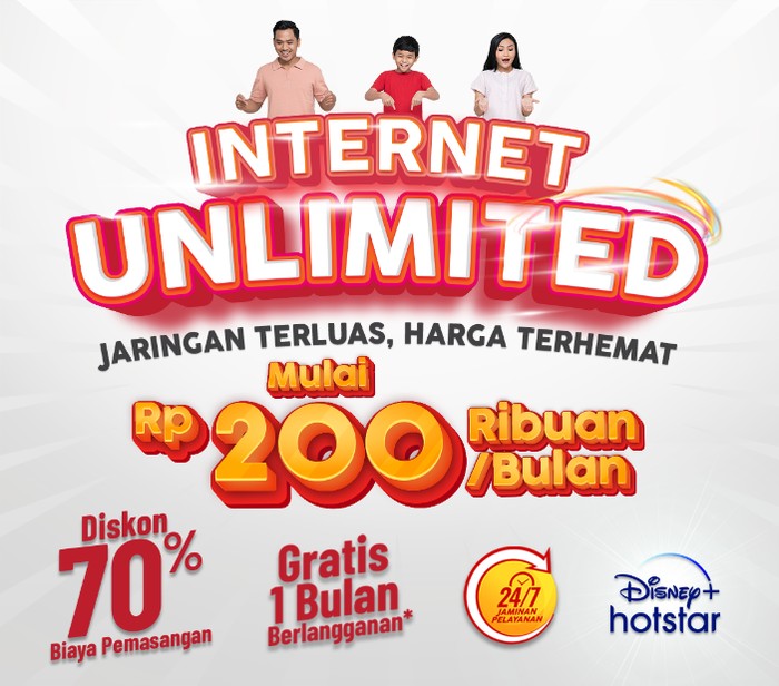 IndiHome Hadirkan Paket Internet Rp 200 Ribuan/Bulan, Ada Bonusnya!