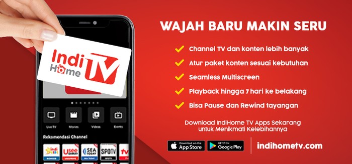 Telkom Indonesia Ubah Nama UseeTV GO Jadi IndiHome TV