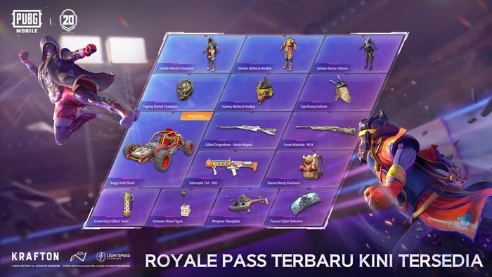 Royale Pass M20 PUBG Mobile Rilis, Suguhkan Banyak Hadiah Gratis