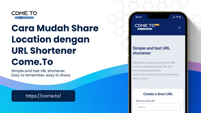 Share Location Lebih Mudah Pakai URL Shortener Come.To