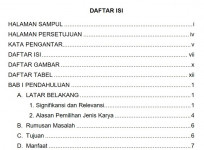 Cara Membuat Daftar Isi Otomatis di Microsoft Word 2010, 2013, 2016 Terbaru