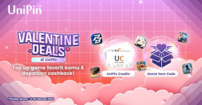 Sambut Hari Valentine, UniPin Hadirkan Promo & Jutaan Cashback