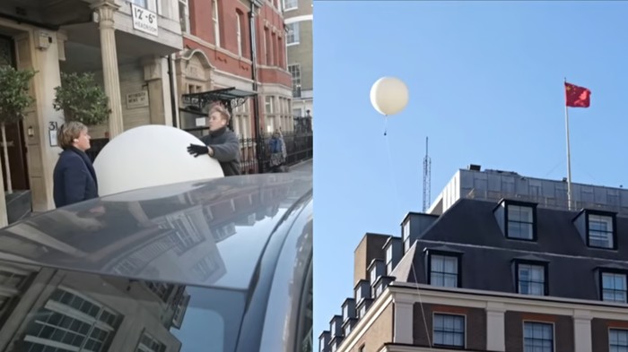 YouTuber Bikin Prank 'Balon Mata-mata' di Atas Kantor Kedutaan China