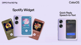 Widget Spotify dan Fitur Balas Cepat Pesan WA Hadir di Oppo Find N2 Flip