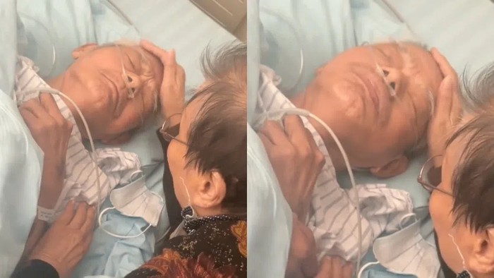 Viral Video Istri Temani Suami saat Sakaratul Maut, Bikin Mewek