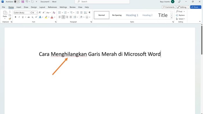 Cara Menghilangkan Garis Merah di Word Tanpa Takut Typo