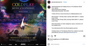 Heboh Coldplay Jadi Konser di Jakarta, Netizen Siap War Tiket