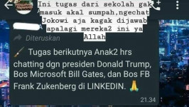 Fakta di Balik Tugas Sekolah Chattingan Sama Bill Gates-Donald Trump