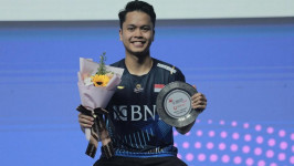 Juara Singapore Open 2023, Netizen: Kita Punya Ginting!