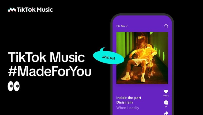 TikTok Music Resmi Hadir di Indonesia, Paketnya Mulai Rp 24.500