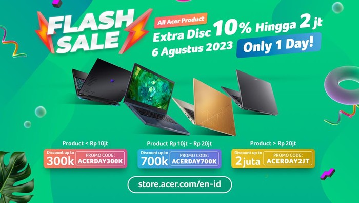 Acer Sebar Laptop Diskon di Acer Day 2023