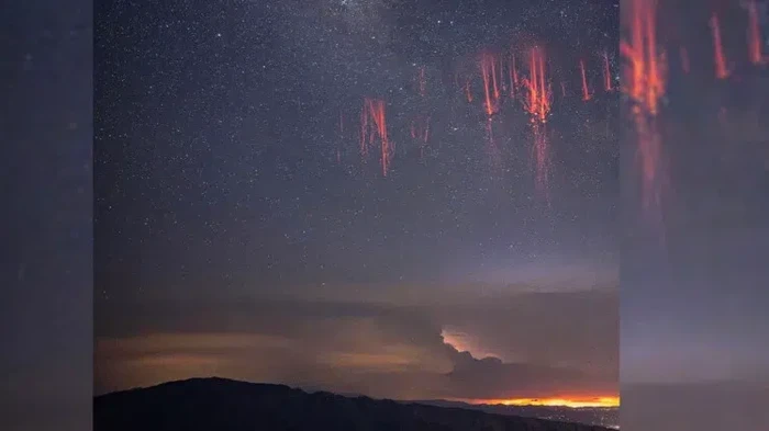 Fotografer Abadikan Cahaya Merah Langka di Langit Malam, Tanda Apa?