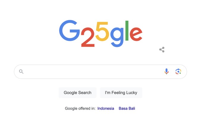 Google Rayakan Ultah ke-25 Hari Ini dengan Doodle Istimewa