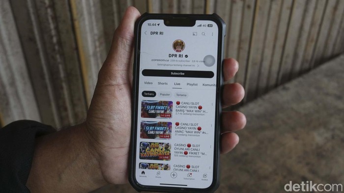 Pakar Ungkap Penyebab YouTube DPR RI Diretas Tayangan Judi Online