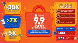 9.9 Super Shopping Day, Produk Terjual di Shopee Live Naik 30 Kali Lipat