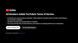 YouTube Geber Pemblokiran Ad Blocker