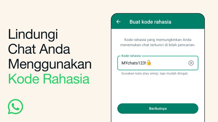 Cara Kunci Chat WhatsApp Pakai Kode Rahasia Supaya Makin Aman