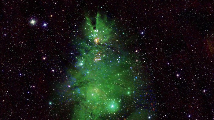 NASA Temukan Pohon Natal Raksasa Kelap-kelip di Luar Angkasa