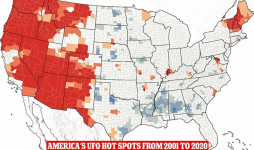 Peta Zona Merah AS Tampilkan Hampir 100 Ribu Penampakan UFO