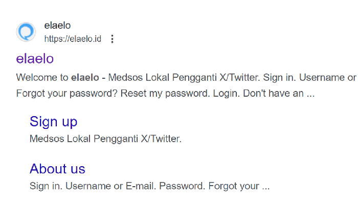Heboh 'Medsos' Elaelo ID Pengganti X yang Kini Tak Bisa Dibuka Lagi