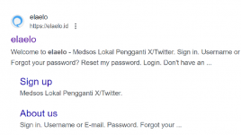Heboh 'Medsos' Elaelo ID Pengganti X yang Kini Tak Bisa Dibuka Lagi