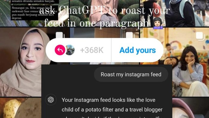 Cara Buat ChatGPT Roast My Instagram Feed, Gampang Banget