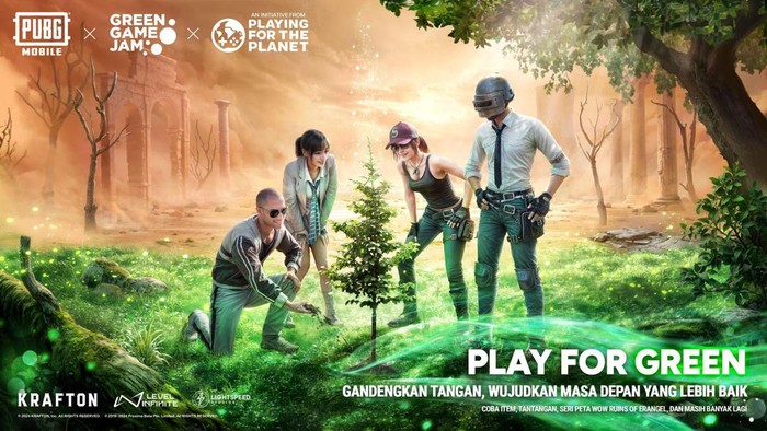 PUBG Mobile Play For Green: Melawan Perubahan Iklim Lewat Game