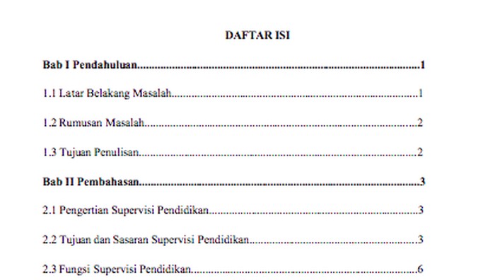 Cara Membuat Titik-titik Daftar Isi secara Otomatis, Begini Langkahnya