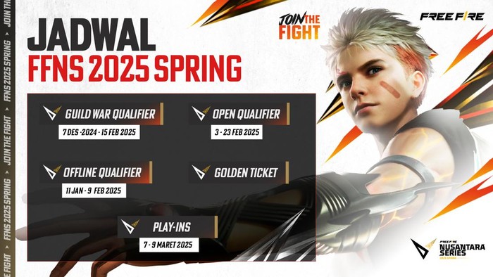 Babak City Qualifier Free Fire FFNS 2025 Spring Dimulai, Hadir di 72 Kota