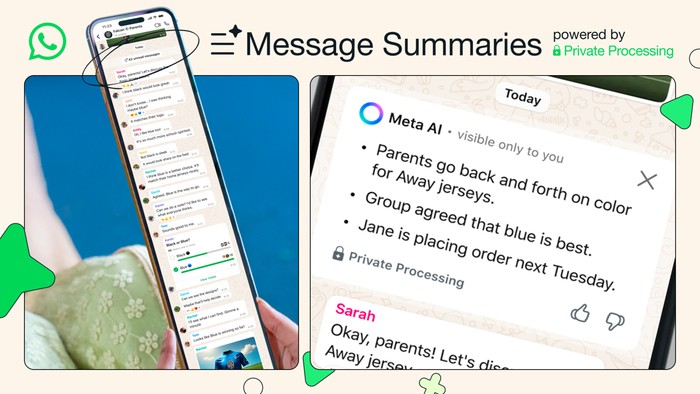WhatsApp Rilis Fitur Rangkum Chat Pakai Meta AI