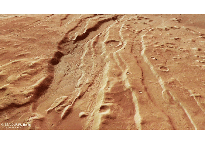 Area Tanah Mars yang Retak Ungkap Masa Lalu Si Planet Merah