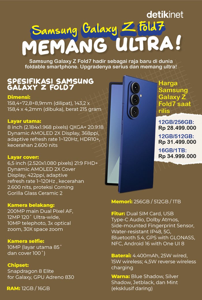 Samsung Galaxy Z Fold7, Memang Ultra!