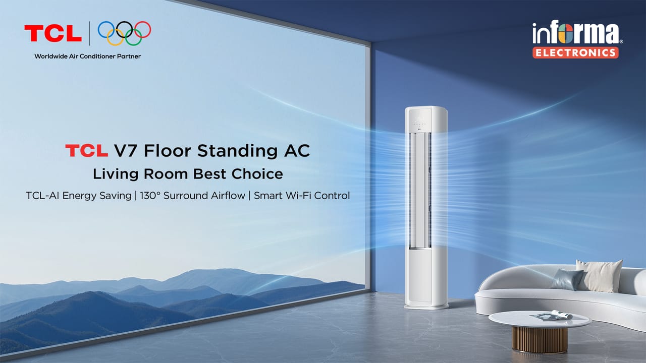 TCL Hadirkan V7 Floor Standing AC, Solusi Pendingin Ruang Keluarga Eksklusif di INFORMA Electronics